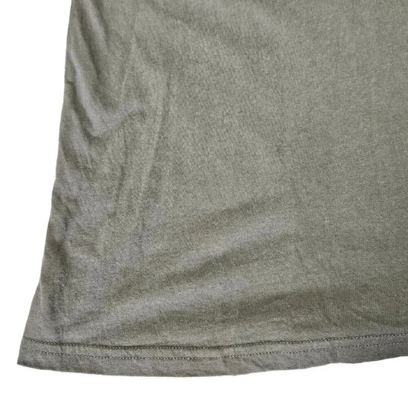 Susina Size Medium Gray‎ Olive Sleeveless Scoop-Neck Cinch Back Tank Top - Picture 2 of 7